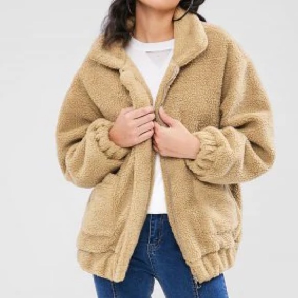 teddy bear coat zaful